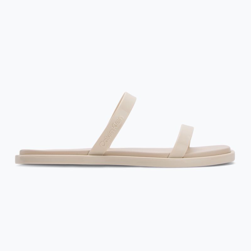 Klapki damskie Calvin Klein HW0HW02417 Double Bar Slide - Jelly turtle dove 2