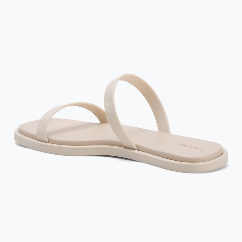 Klapki damskie Calvin Klein HW0HW02417 Double Bar Slide - Jelly turtle dove 3