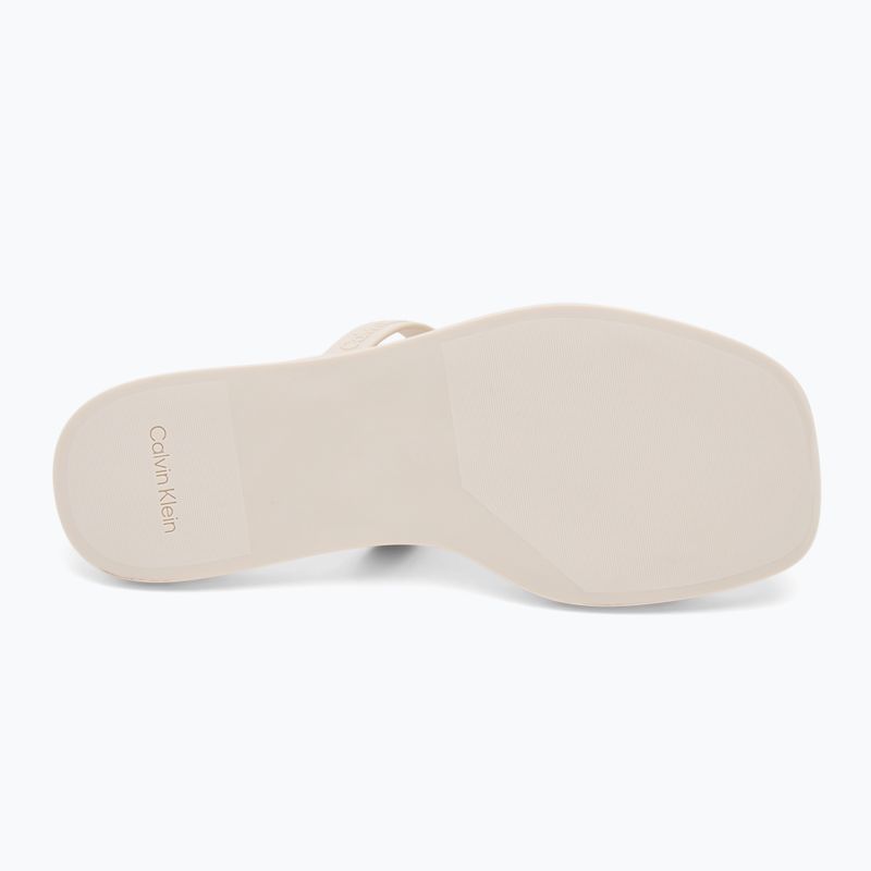 Klapki damskie Calvin Klein HW0HW02417 Double Bar Slide - Jelly turtle dove 4