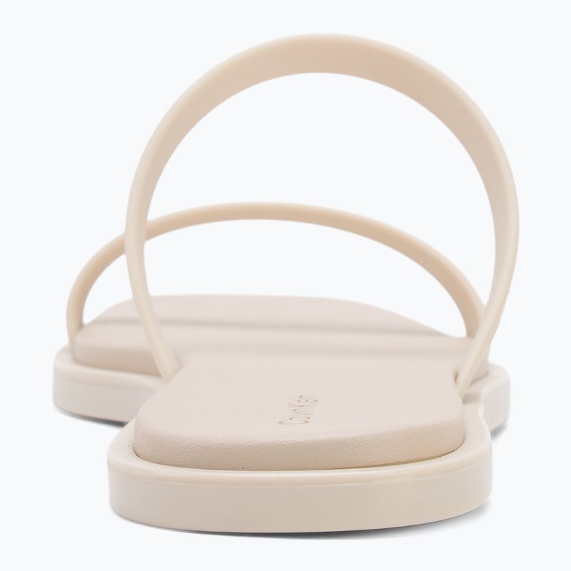 Klapki damskie Calvin Klein HW0HW02417 Double Bar Slide - Jelly turtle dove 6