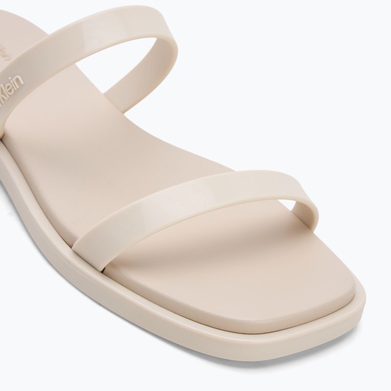 Klapki damskie Calvin Klein HW0HW02417 Double Bar Slide - Jelly turtle dove 7