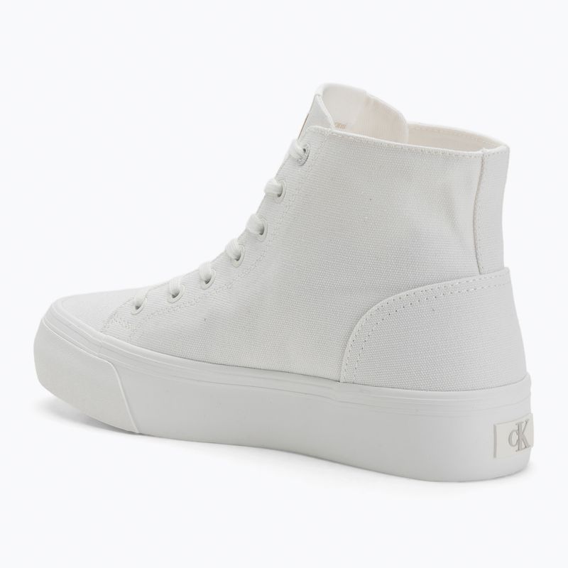 Trampki damskie Calvin Klein YW0YW01764 Vulc Flatform Mid Cv Mg triple bright white 3