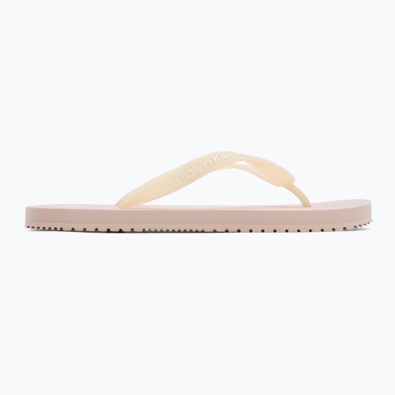 Japonki damskie Calvin Klein YW0YW01829 Beach Sandal Transparent Tpu whisper pink/bright white 2