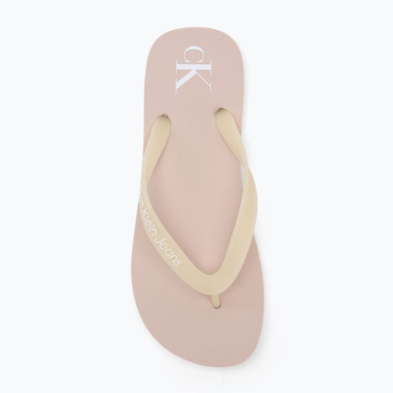 Japonki damskie Calvin Klein YW0YW01829 Beach Sandal Transparent Tpu whisper pink/bright white 5