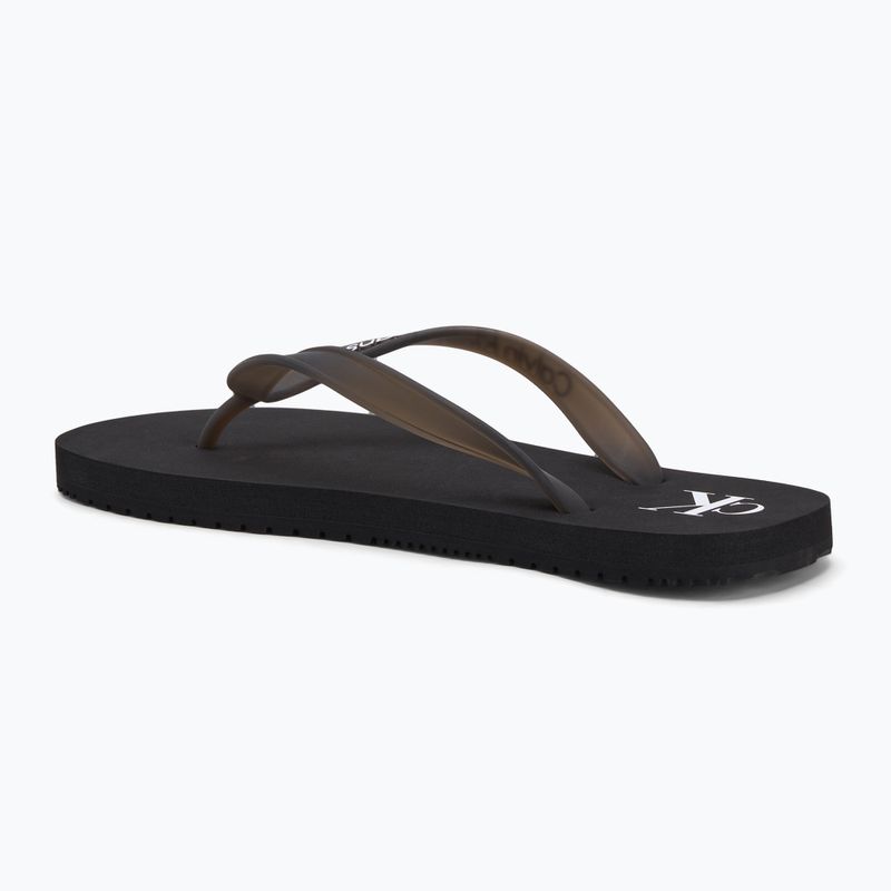 Japonki damskie Calvin Klein YW0YW01829 Beach Sandal Transparent Tpu black 3
