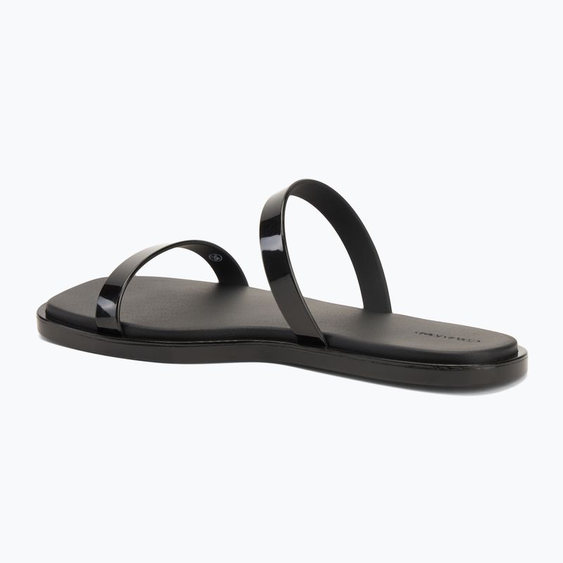 Klapki damskie Calvin Klein HW0HW02417 Double Bar Slide - Jelly black 3