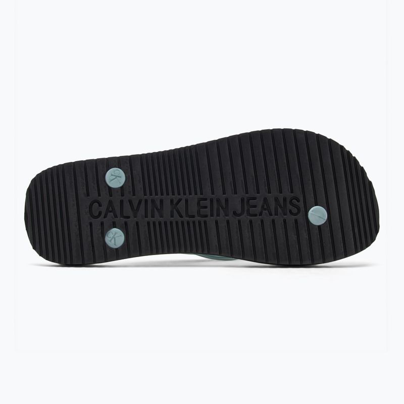 Japonki damskie Calvin Klein YW0YW01719 Beach Sandal Monologo Tpu black/cloud blue 4