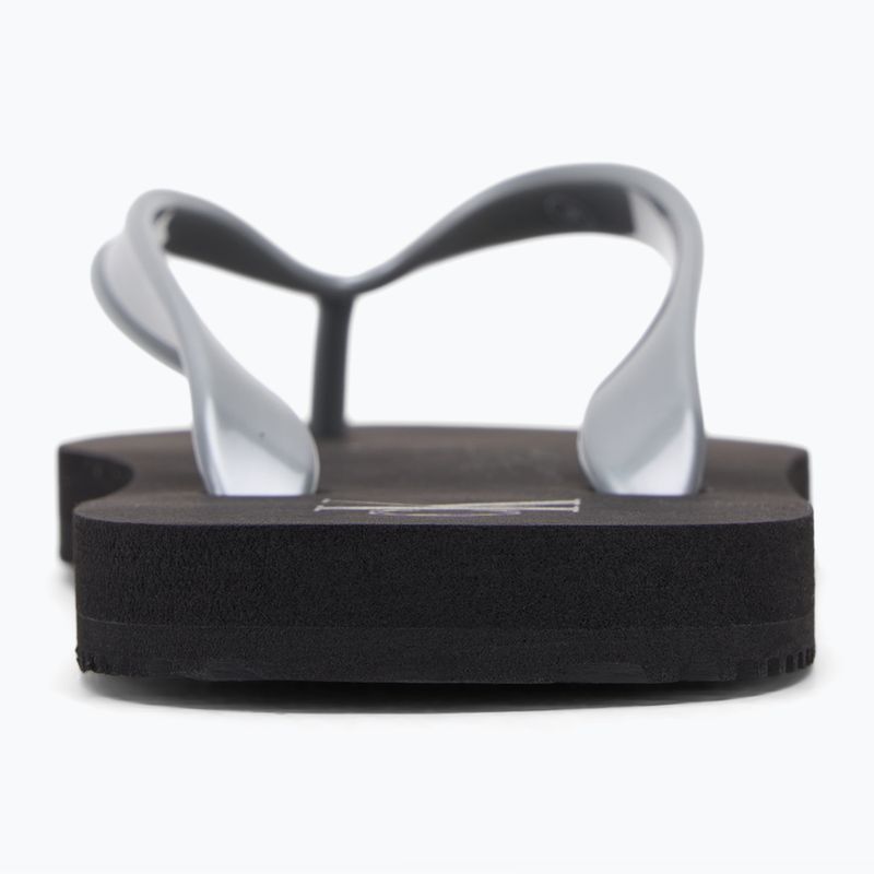 Japonki damskie Calvin Klein YW0YW01719 Beach Sandal Monologo Tpu black/silver 6