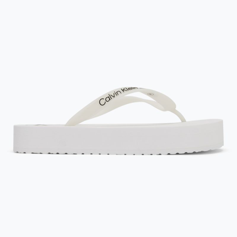 Japonki damskie Calvin Klein YW0YW01830 Beach Sandal Flatform Tpu bright white/black 2