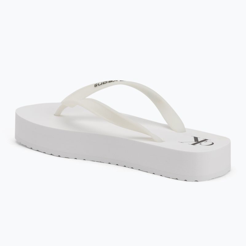 Japonki damskie Calvin Klein YW0YW01830 Beach Sandal Flatform Tpu bright white/black 3