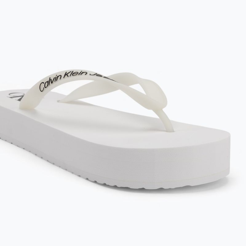 Japonki damskie Calvin Klein YW0YW01830 Beach Sandal Flatform Tpu bright white/black 7