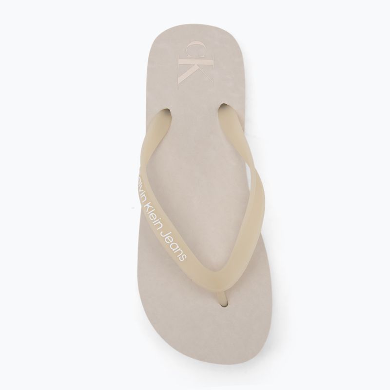 Japonki damskie Calvin Klein YW0YW01830 Beach Sandal Flatform Tpu eggshell/bright white 5