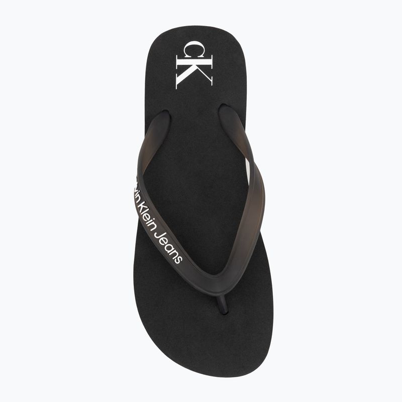 Japonki damskie Calvin Klein YW0YW01830 Beach Sandal Flatform Tpu black/bright white 5
