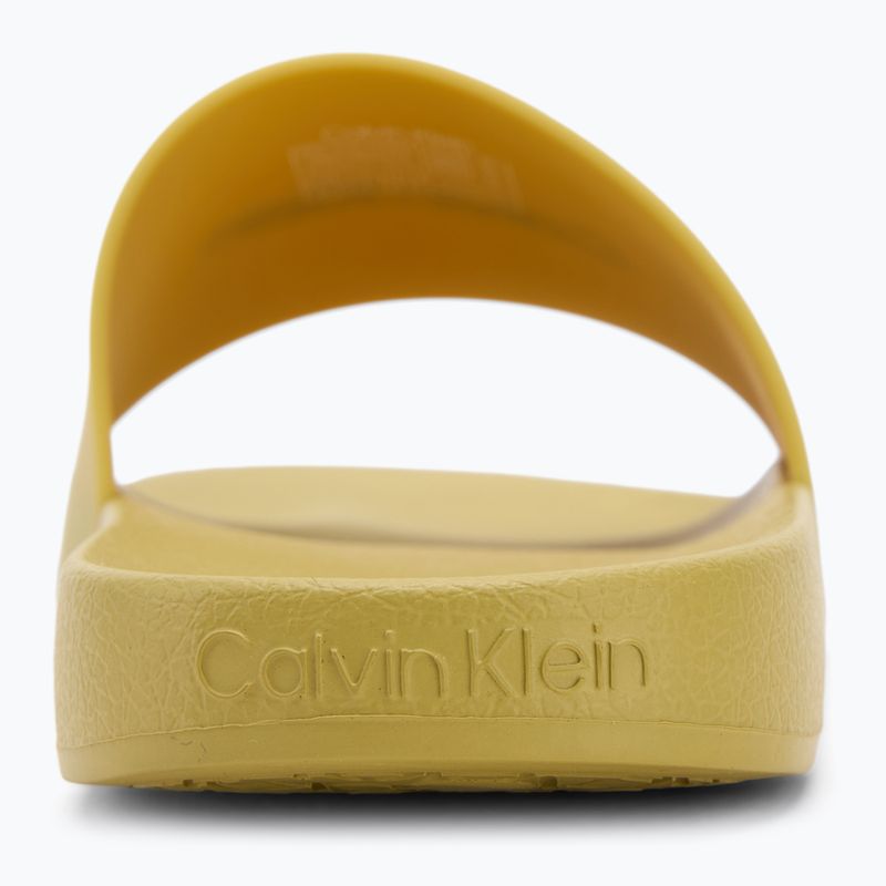 Klapki męskie Calvin Klein HM0HM00455 Pool Slide Rubber avocado oil 6