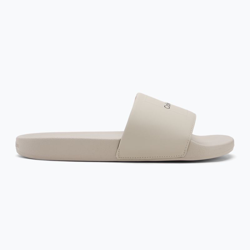 Klapki męskie Calvin Klein HM0HM01754 Pool Slide Ck Square feather grey 2