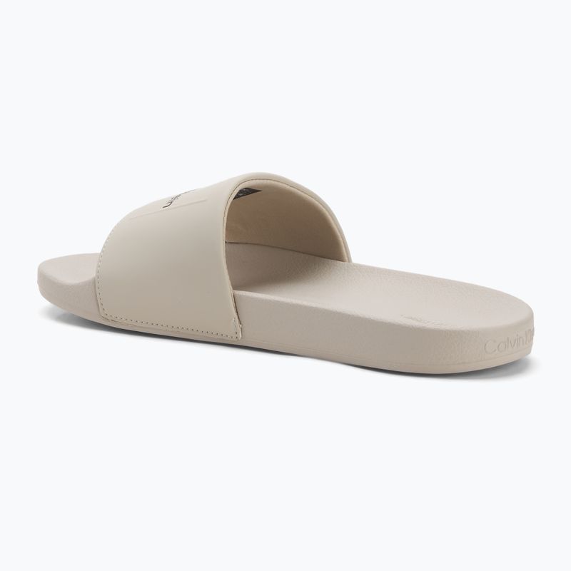 Klapki męskie Calvin Klein HM0HM01754 Pool Slide Ck Square feather grey 3