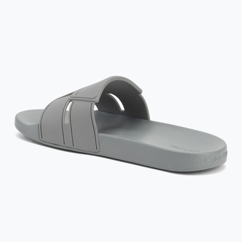 Klapki męskie Calvin Klein HM0HM01752 Pool Slide Double T granite road 3
