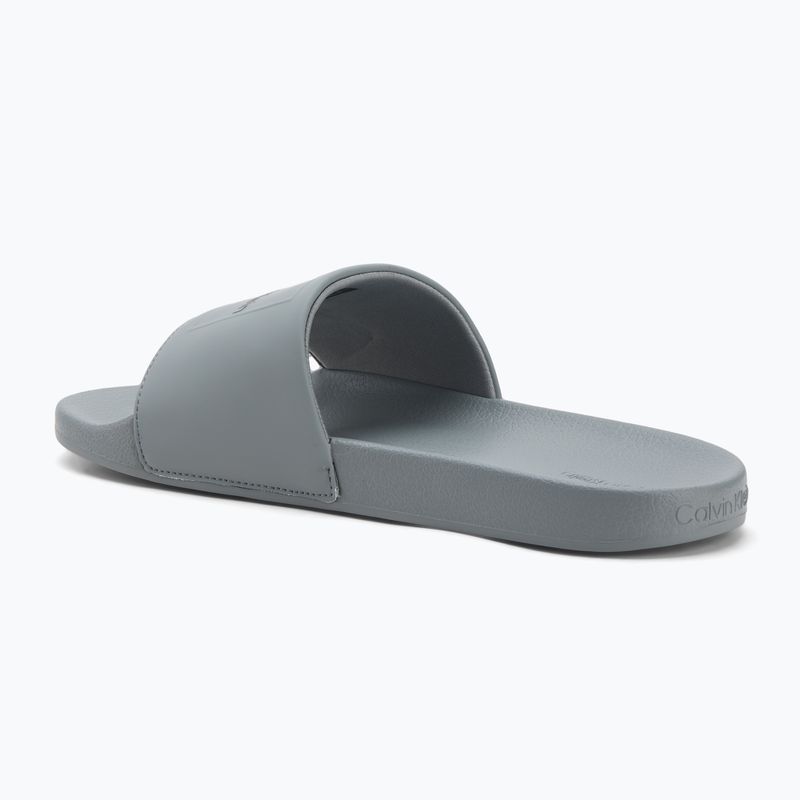 Klapki męskie Calvin Klein HM0HM01754 Pool Slide Ck Square granite road 3