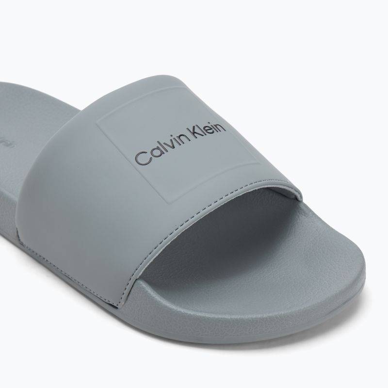 Klapki męskie Calvin Klein HM0HM01754 Pool Slide Ck Square granite road 7