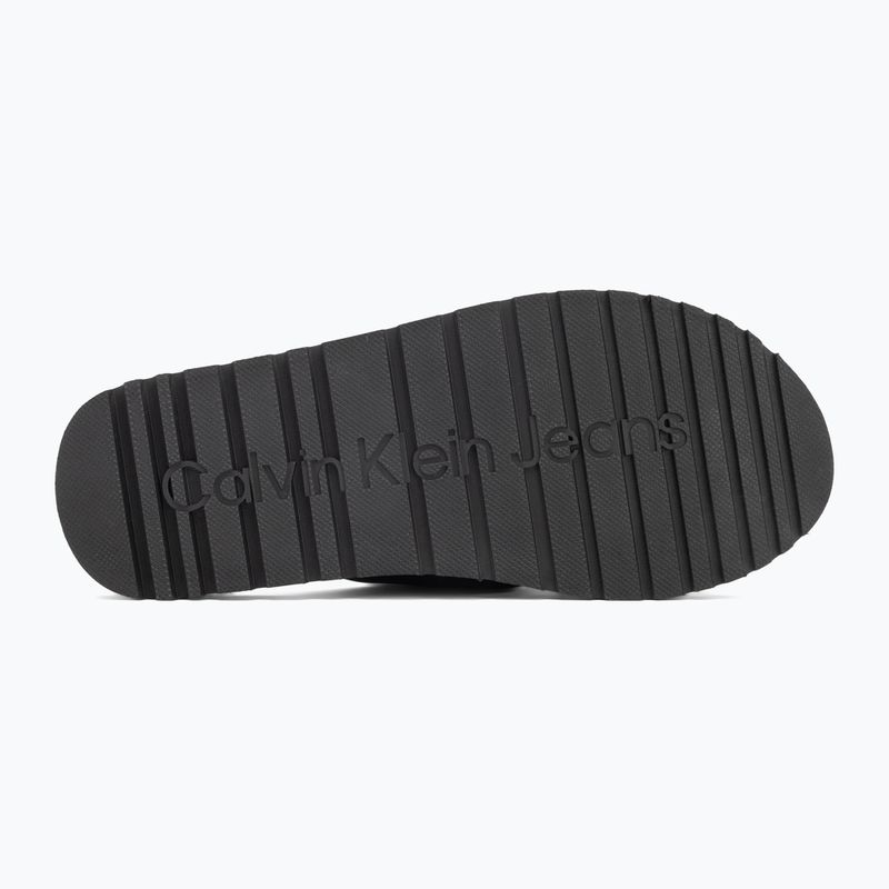 Klapki męskie Calvin Klein YM0YM01223 Cross Sandal Crxs Tx triple black 4