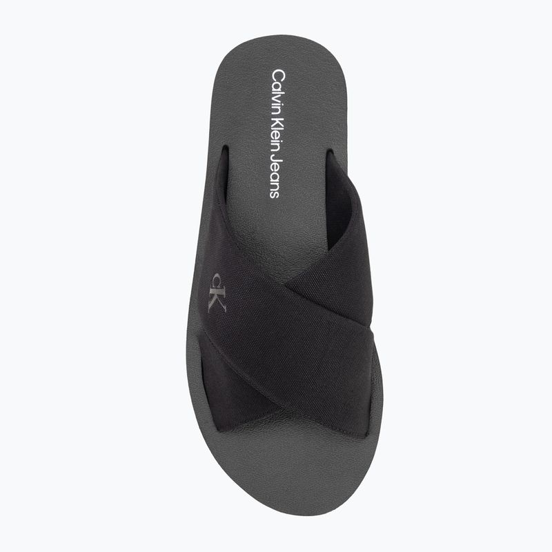 Klapki męskie Calvin Klein YM0YM01223 Cross Sandal Crxs Tx triple black 5