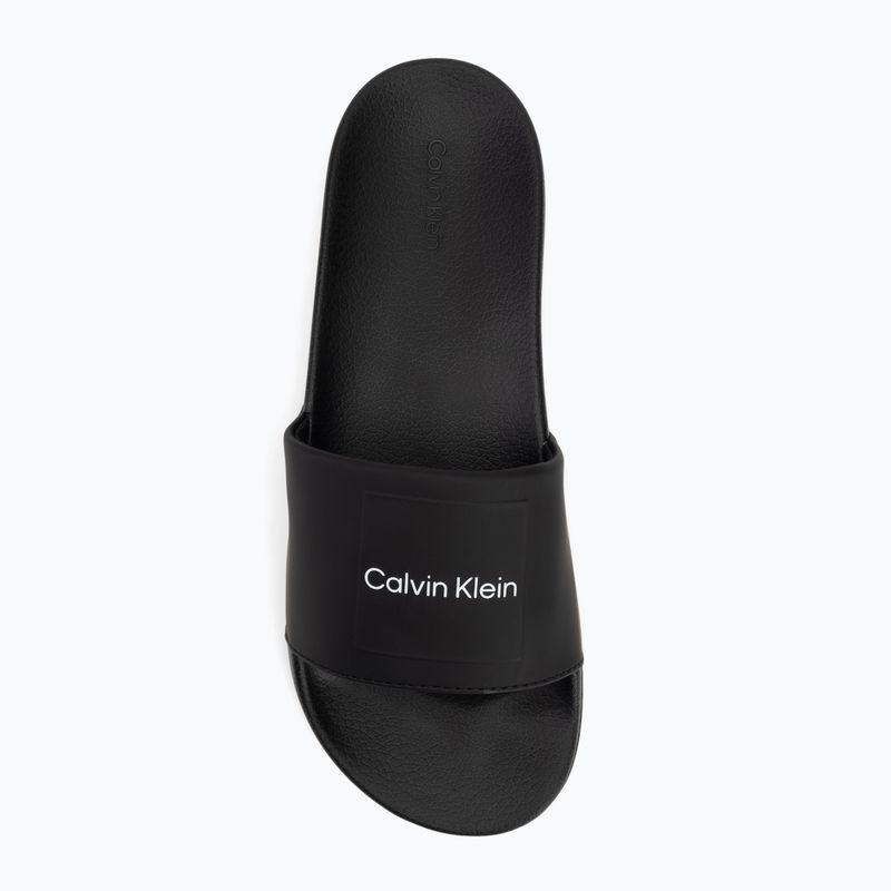 Klapki męskie Calvin Klein HM0HM01754 Pool Slide Ck Square black 5
