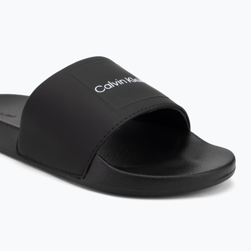 Klapki męskie Calvin Klein HM0HM01754 Pool Slide Ck Square black 7
