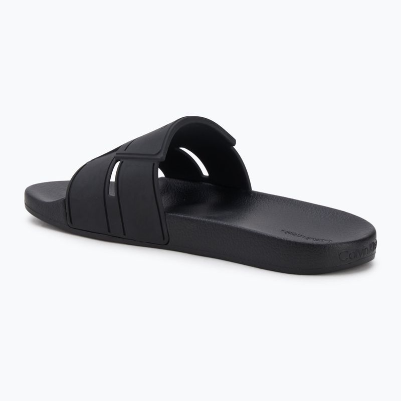 Klapki męskie Calvin Klein HM0HM01752 Pool Slide Double T black 3