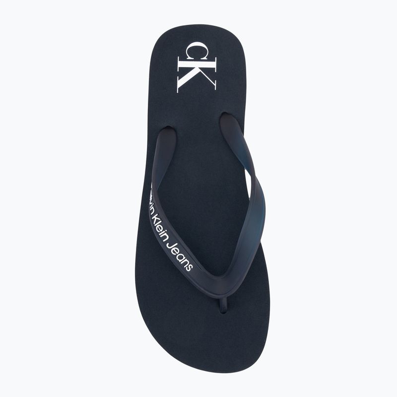 Japonki męskie Calvin Klein YM0YM01267 Beach Sandal Transparent Tpu navy/bright white 5