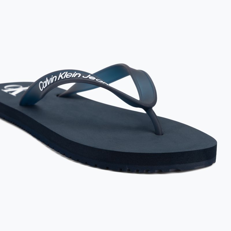 Japonki męskie Calvin Klein YM0YM01267 Beach Sandal Transparent Tpu navy/bright white 7