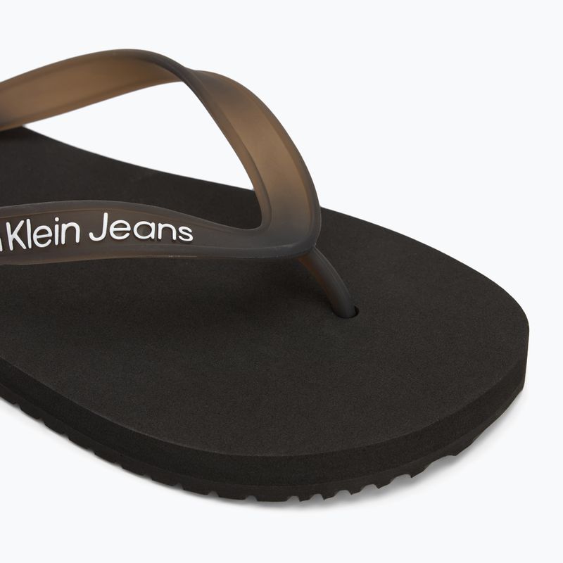 Japonki męskie Calvin Klein YM0YM01267 Beach Sandal Transparent Tpu black/bright white 7