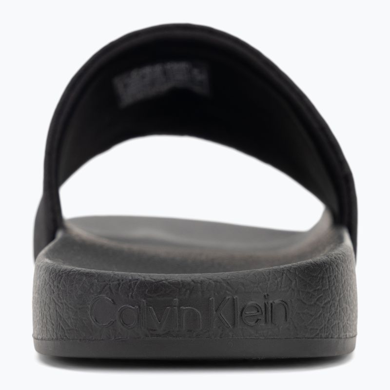 Klapki męskie Calvin Klein HM0HM01762 Pool Slide Jaq Mono black mono jacquard 6