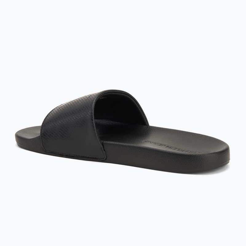 Klapki męskie Calvin Klein YM0YM01269 Slide Aop Print triple black 3
