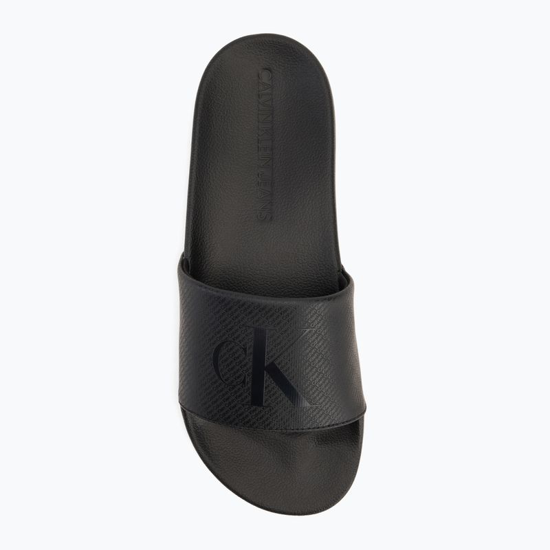Klapki męskie Calvin Klein YM0YM01269 Slide Aop Print triple black 5