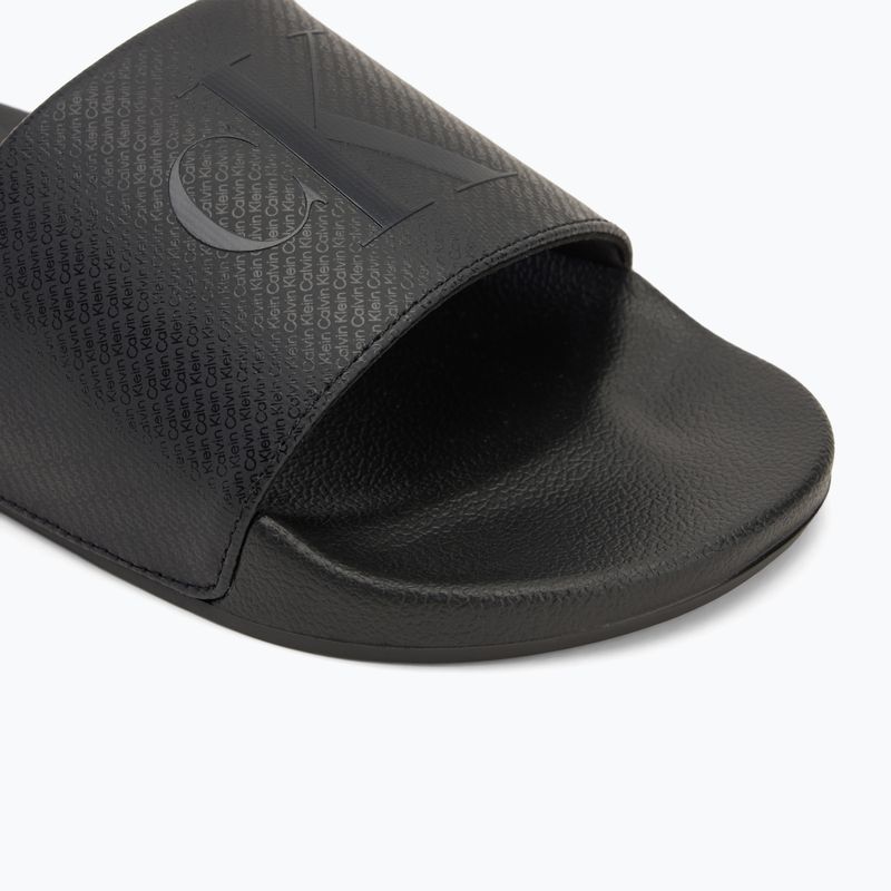 Klapki męskie Calvin Klein YM0YM01269 Slide Aop Print triple black 7