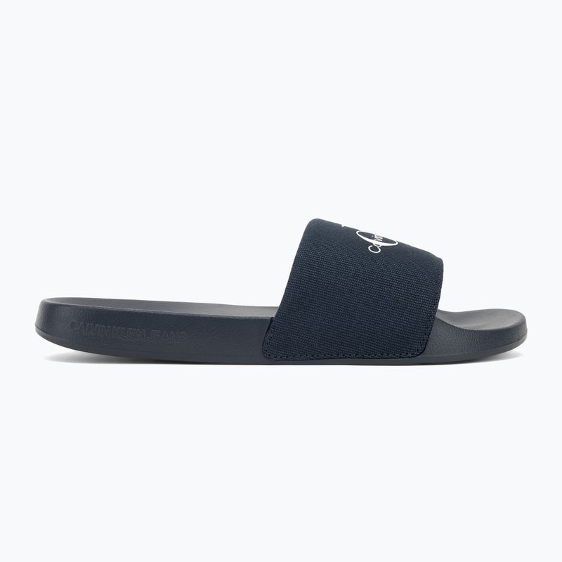 Klapki męskie Calvin Klein YM0YM01271 Slide Monogram Cv triple calvin navy 2