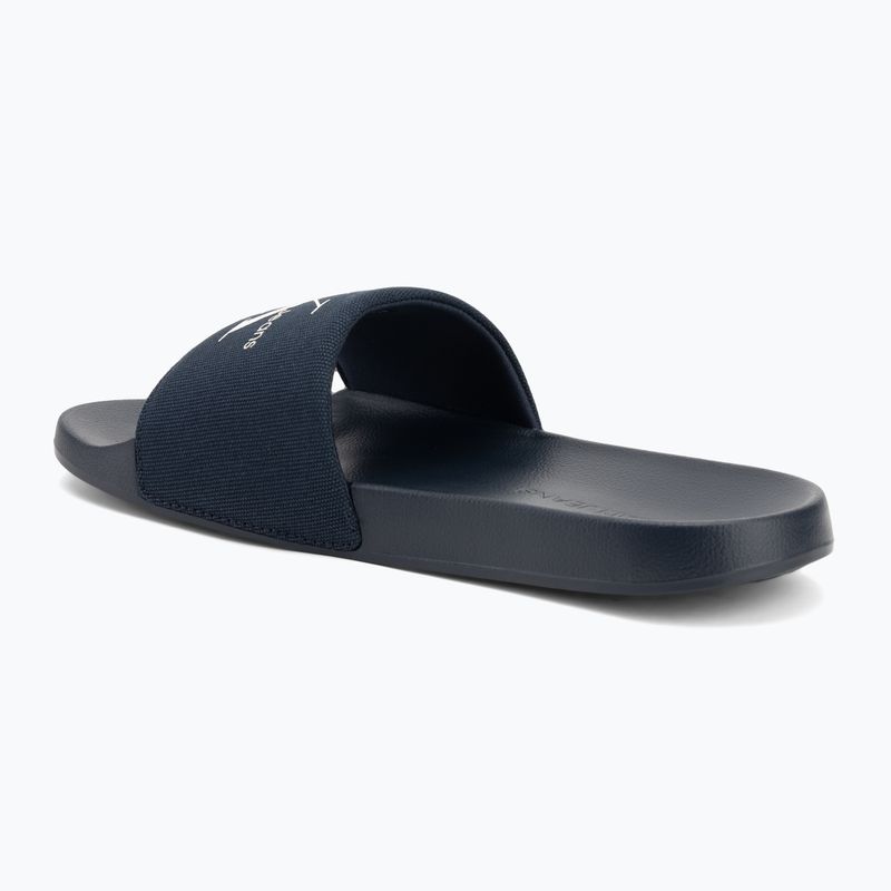 Klapki męskie Calvin Klein YM0YM01271 Slide Monogram Cv triple calvin navy 3