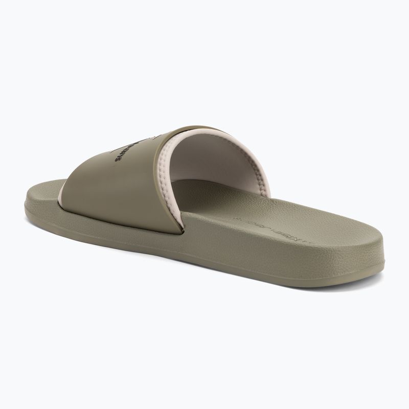 Klapki męskie Calvin Klein YM0YM00361 Slide Rubber Neoprene Monologo mermaid/eggshell 3