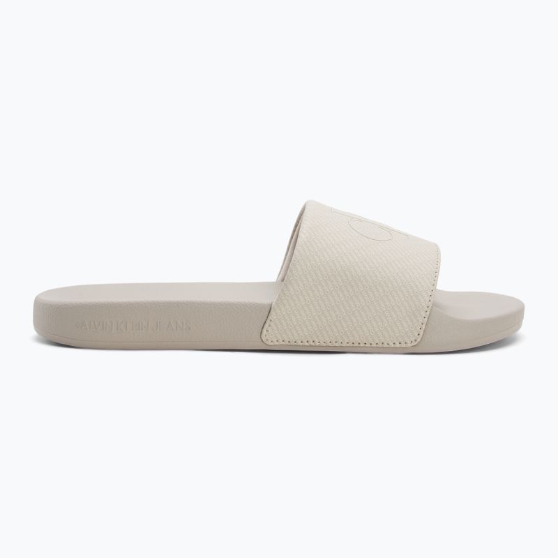 Klapki męskie Calvin Klein YM0YM01269 Slide Aop Print eggshell/turtle dove 2