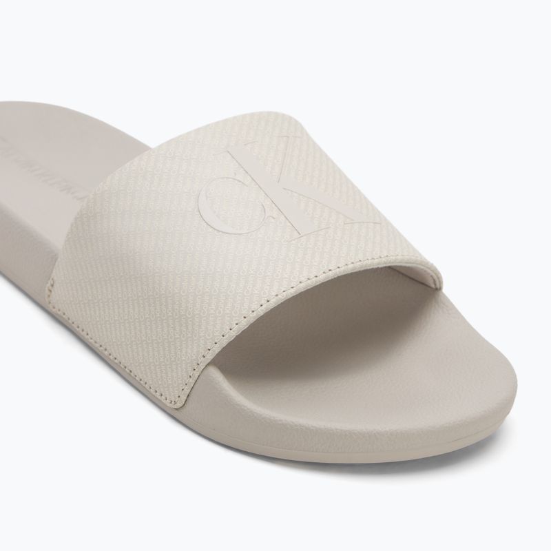 Klapki męskie Calvin Klein YM0YM01269 Slide Aop Print eggshell/turtle dove 7