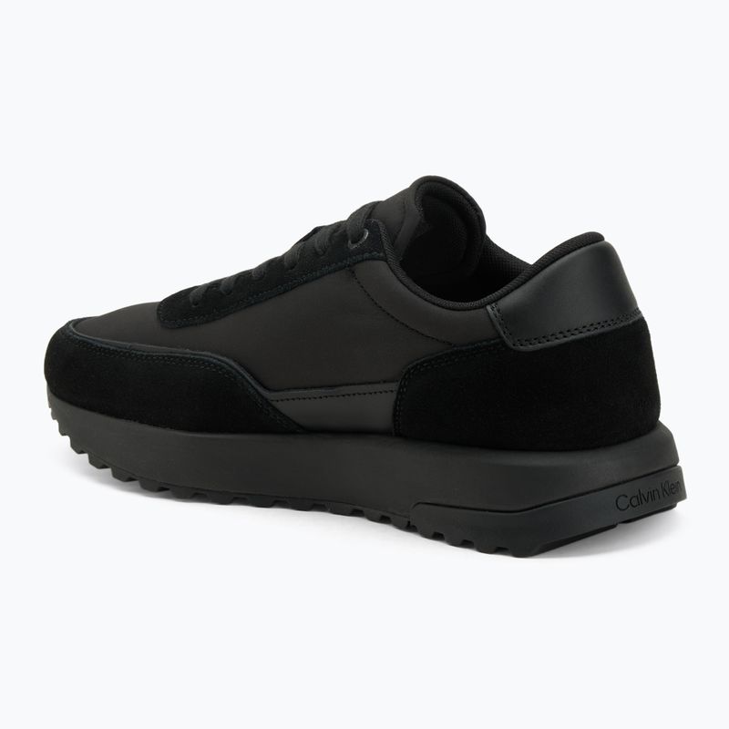 Buty męskie Calvin Klein HM0HM01714 Low Top Lace Up triple black 3
