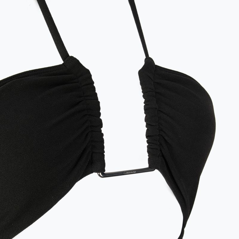 Strój kąpielowy jednoczęściowy damski Calvin Klein KW0KW02813 Ck Wire Plunge One Piece-RP pvh black 3
