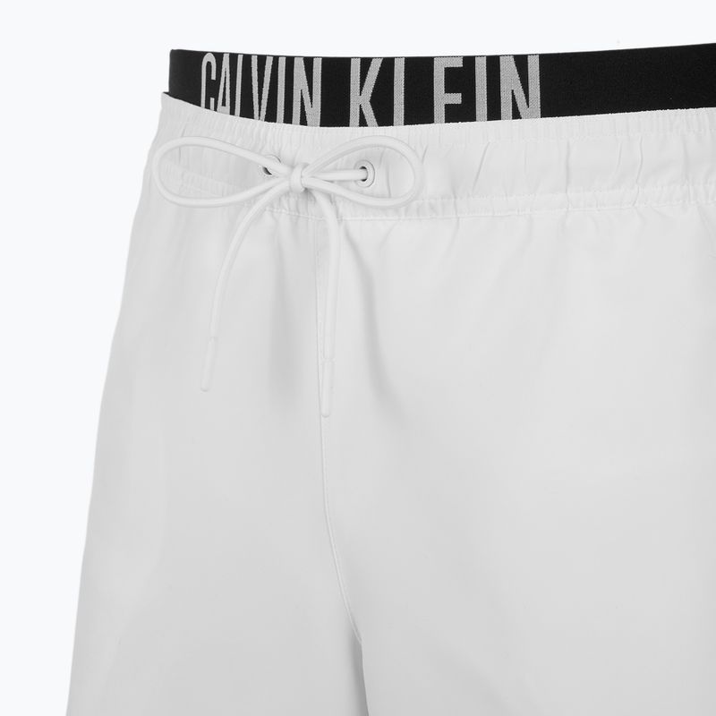 Szorty kąpielowe męskie Calvin Klein KM0KM01093 Intense Power Medium Double WB pvh classic white 3
