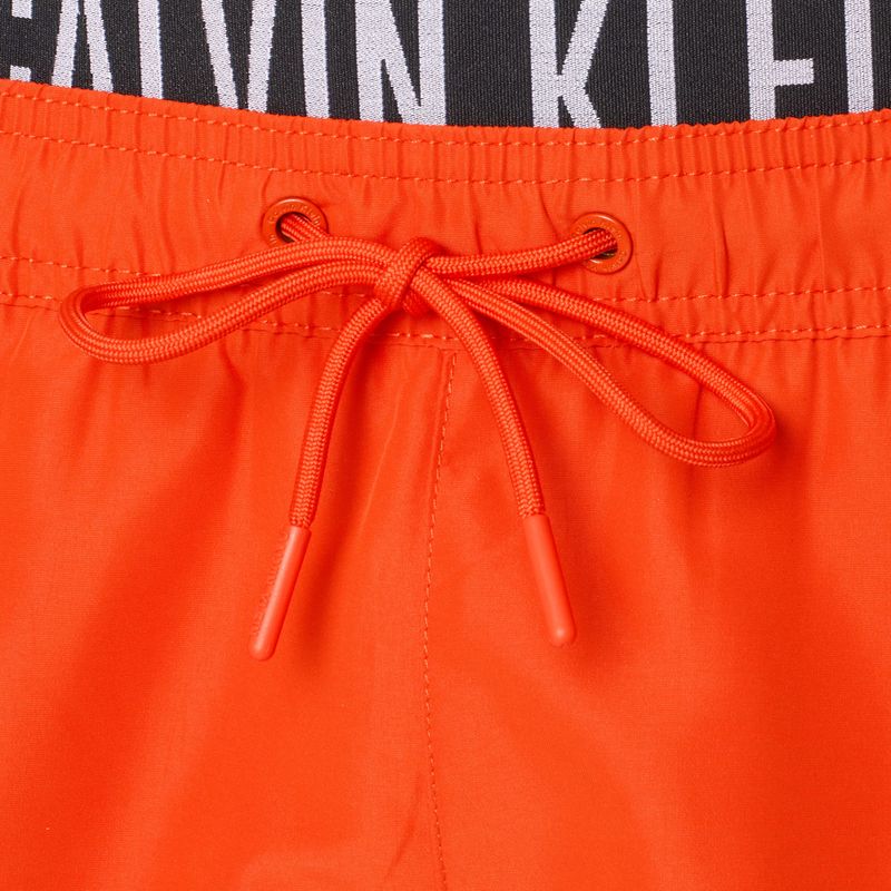 Szorty kąpielowe męskie Calvin Klein KM0KM01093 Intense Power Medium Double WB flaming chili 3