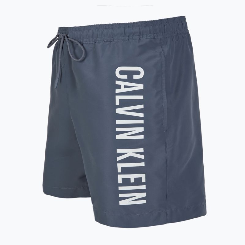 Szorty kąpielowe męskie Calvin Klein KM0KM01092 Intense Power Medium Drawstring grisaille 3