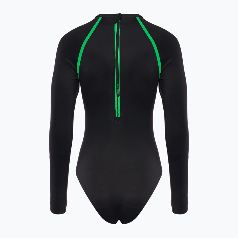 Strój kąpielowy jednoczęściowy damski Calvin Klein KW0KW02790 Intense Power Move Rashguard One Piece pvh black 2