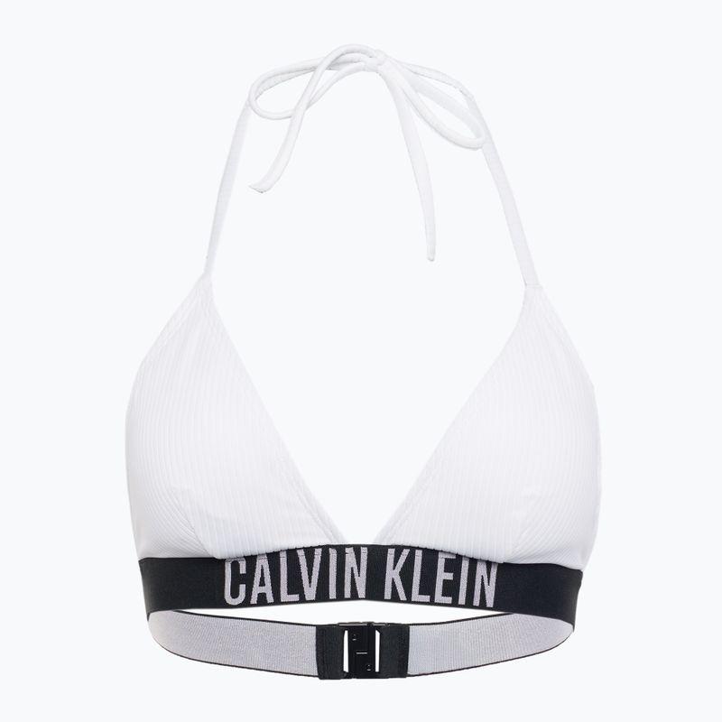 Góra od stroju kąpielowego Calvin Klein KW0KW02750 Intense Power Rib Triangle-RP brilliant white