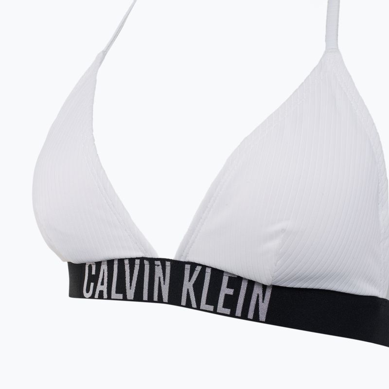 Góra od stroju kąpielowego Calvin Klein KW0KW02750 Intense Power Rib Triangle-RP brilliant white 3