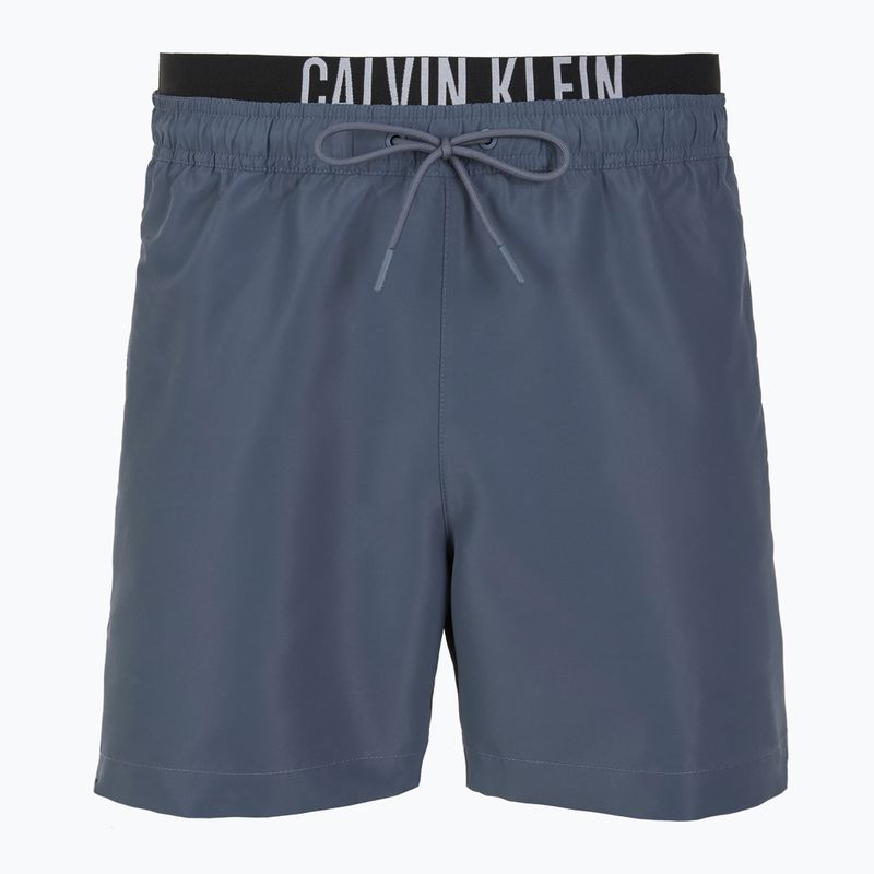 Szorty kąpielowe męskie Calvin Klein KM0KM01093 Intense Power Medium Double WB grisaille