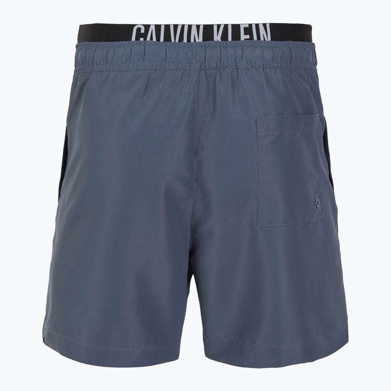 Szorty kąpielowe męskie Calvin Klein KM0KM01093 Intense Power Medium Double WB grisaille 2